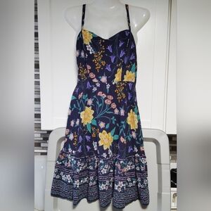 Old navy Fit & Flare Tiered Cami Midi Dress Sz-S